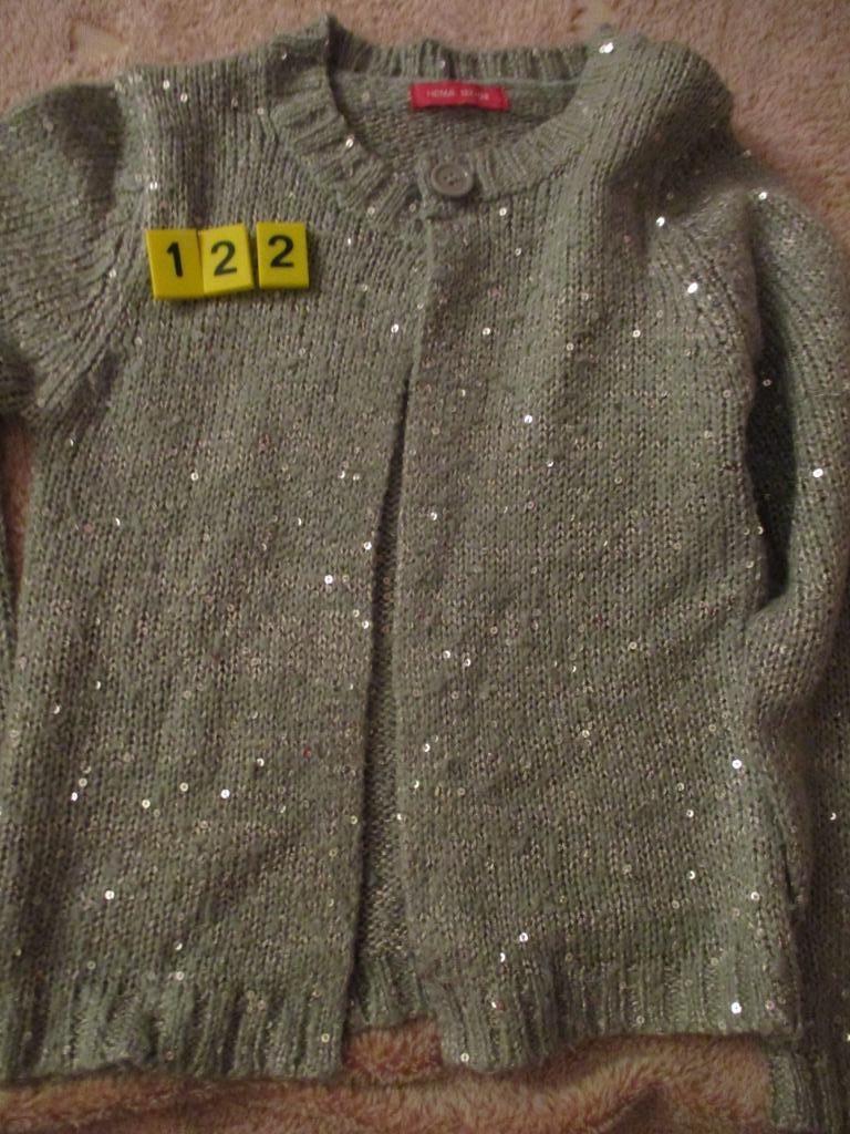 grijs vest met glitters hema maat 122, Kinderen en Baby's, Meisje, Trui of Vest, Ophalen of Verzenden, Zo goed als nieuw