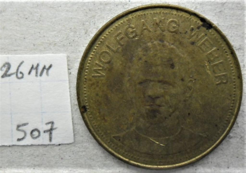 Shell-token 26 mm Duitsland -wolfang WEBERGHER, Ophalen of Verzenden, Overige materialen