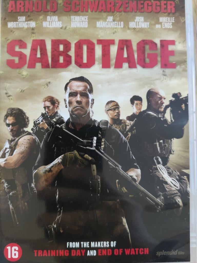 Sabotage (2014) (Arnold Schwarzenegger) DVD, Enlèvement ou Envoi, Comme neuf
