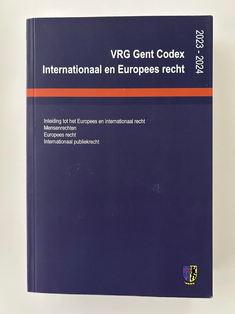 VRG Gent Codex Internationaal en Europees recht, Boeken, Ophalen