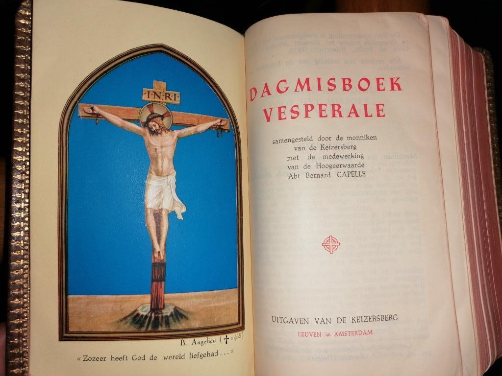 Dagmisboek vesperale 1957, Ophalen of Verzenden, Zo goed als nieuw, Boek, Christendom | Katholiek