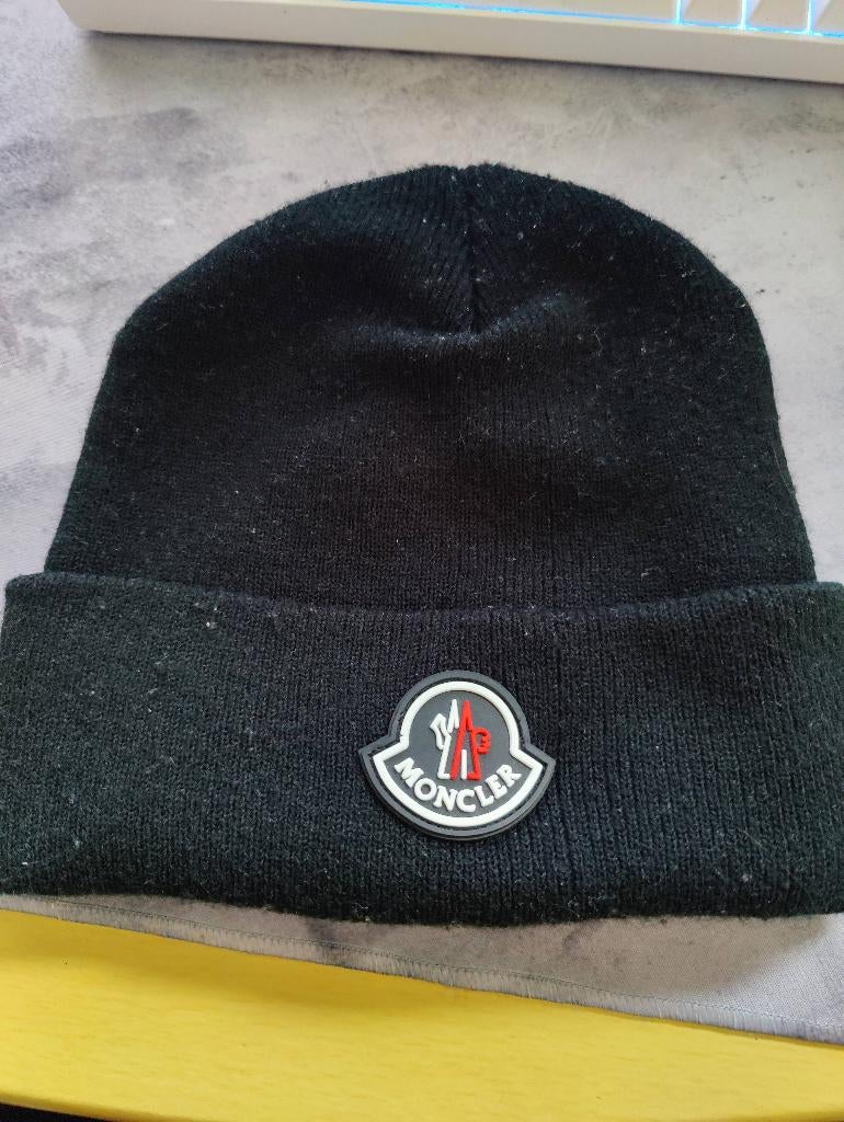 Moncler Beanie, Kleding | Heren, Mutsen, Sjaals en Handschoenen, Moncler, Ophalen of Verzenden, Zo goed als nieuw, Maat 46 (S) of kleiner