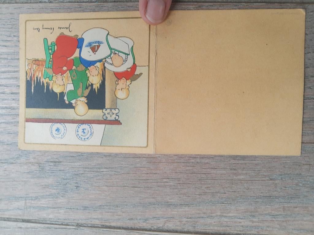 Faire-part de naissance rétro 1947, Alost, Van de Putte Anto, Enlèvement ou Envoi, Comme neuf