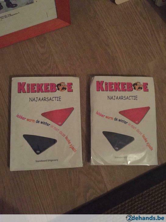 2 x Kiekeboe sjaal (zwart en roze), Verzamelen, Verzenden, Nieuw