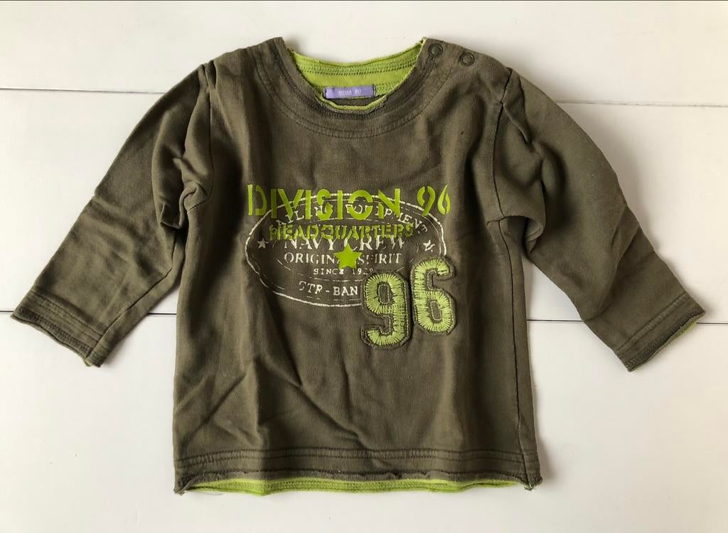longsleeve Hema 80 kaki groen, Gebruikt, Ophalen of Verzenden, Hema, Jongetje