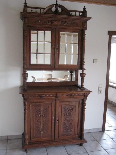 ensemble complet  super état d'origine provenant d'un manoir, Enlèvement, Comme neuf, Chêne, Avec tablette(s)