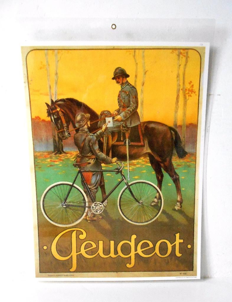 Oude reclame voor Peugeot fietsen nr 2, Ophalen of Verzenden, Peugeot