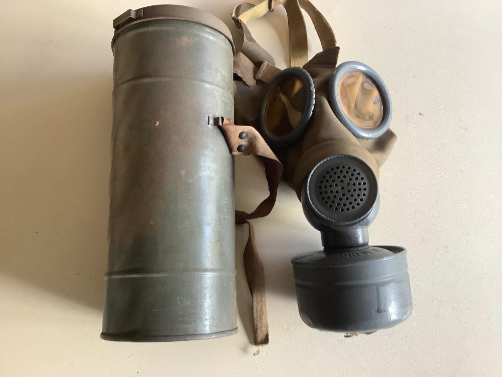 Gasmasker 1939 compleet met koker, Ophalen of Verzenden