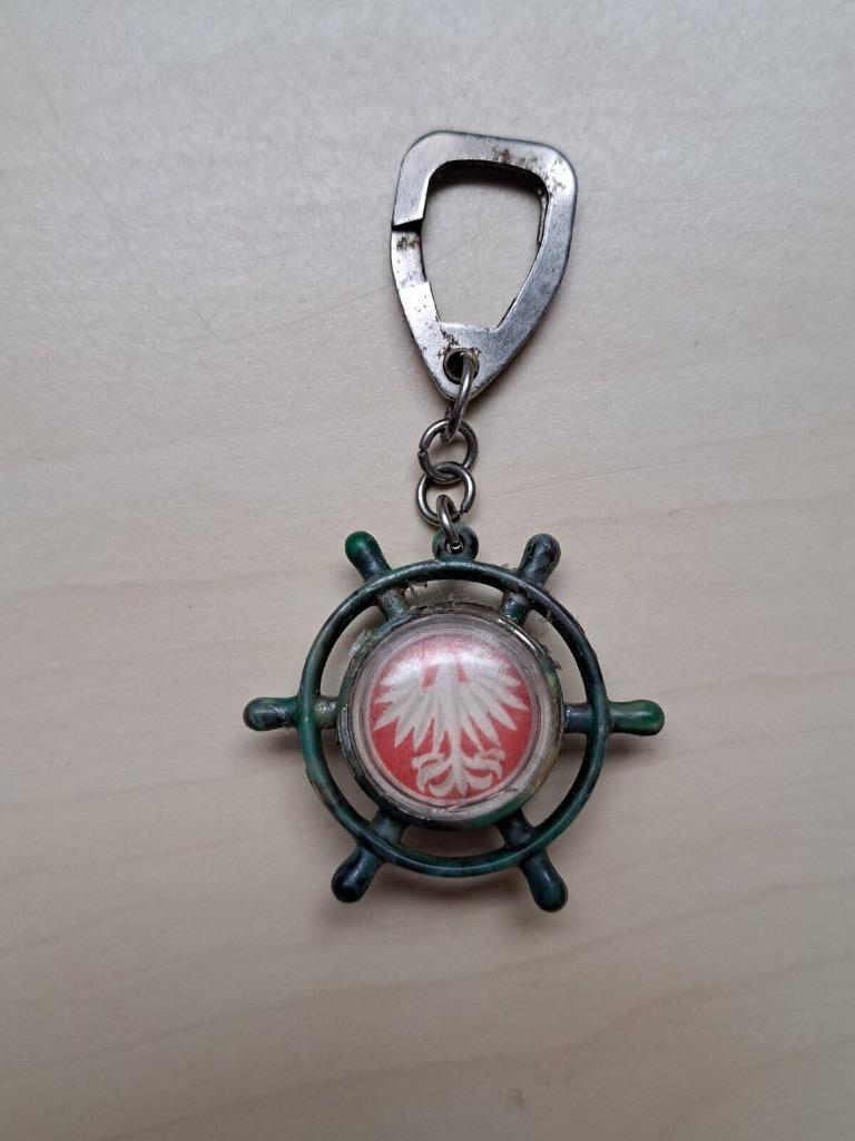 petit porte porte-clés clef Varsovie Pologne barre bateau, Collections, Porte-clés, Enlèvement ou Envoi