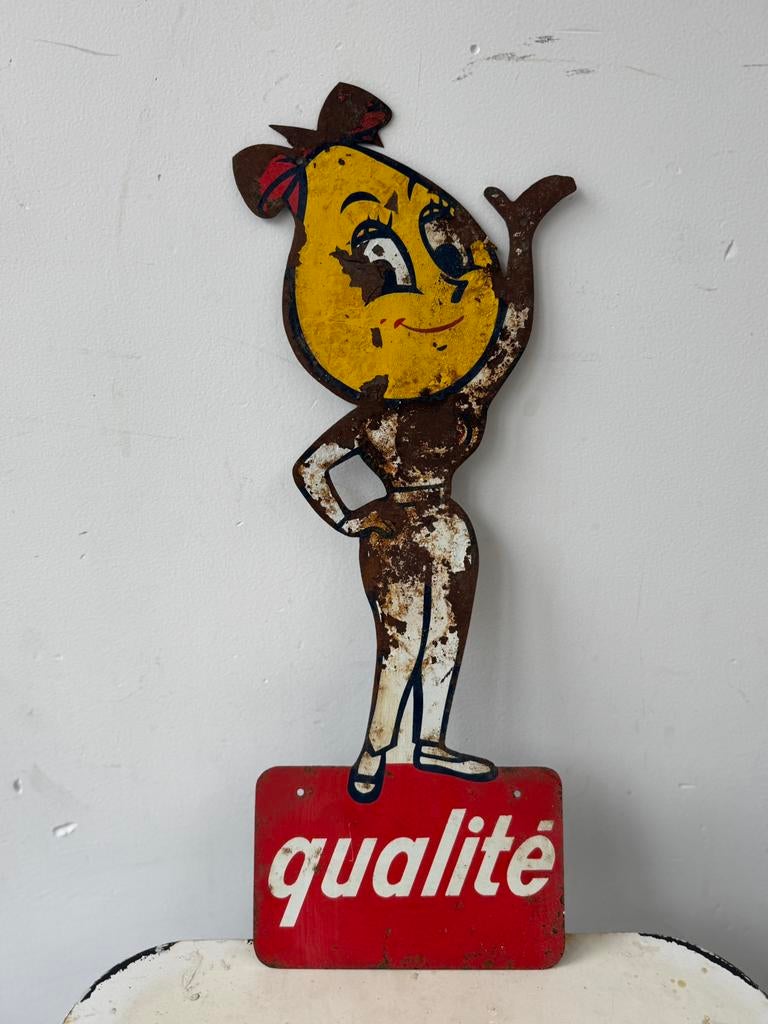 Esso oude vintage reclame Pin Up !, Verzamelen, Ophalen of Verzenden, Gebruikt, Reclamebord