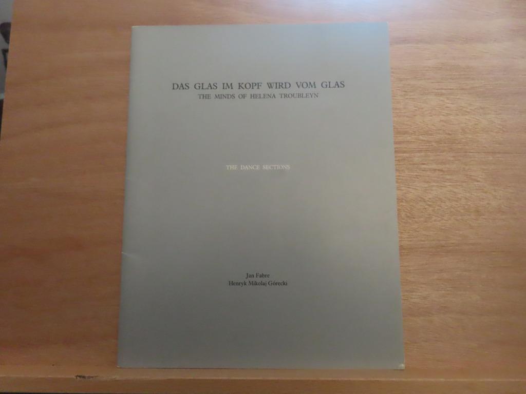 Gesigneerd // Das Glas Im Kopf Wird Vom Glas / The mind of H, Boeken, Jan Fabre, Ophalen of Verzenden, Zo goed als nieuw, Schilder- en Tekenkunst