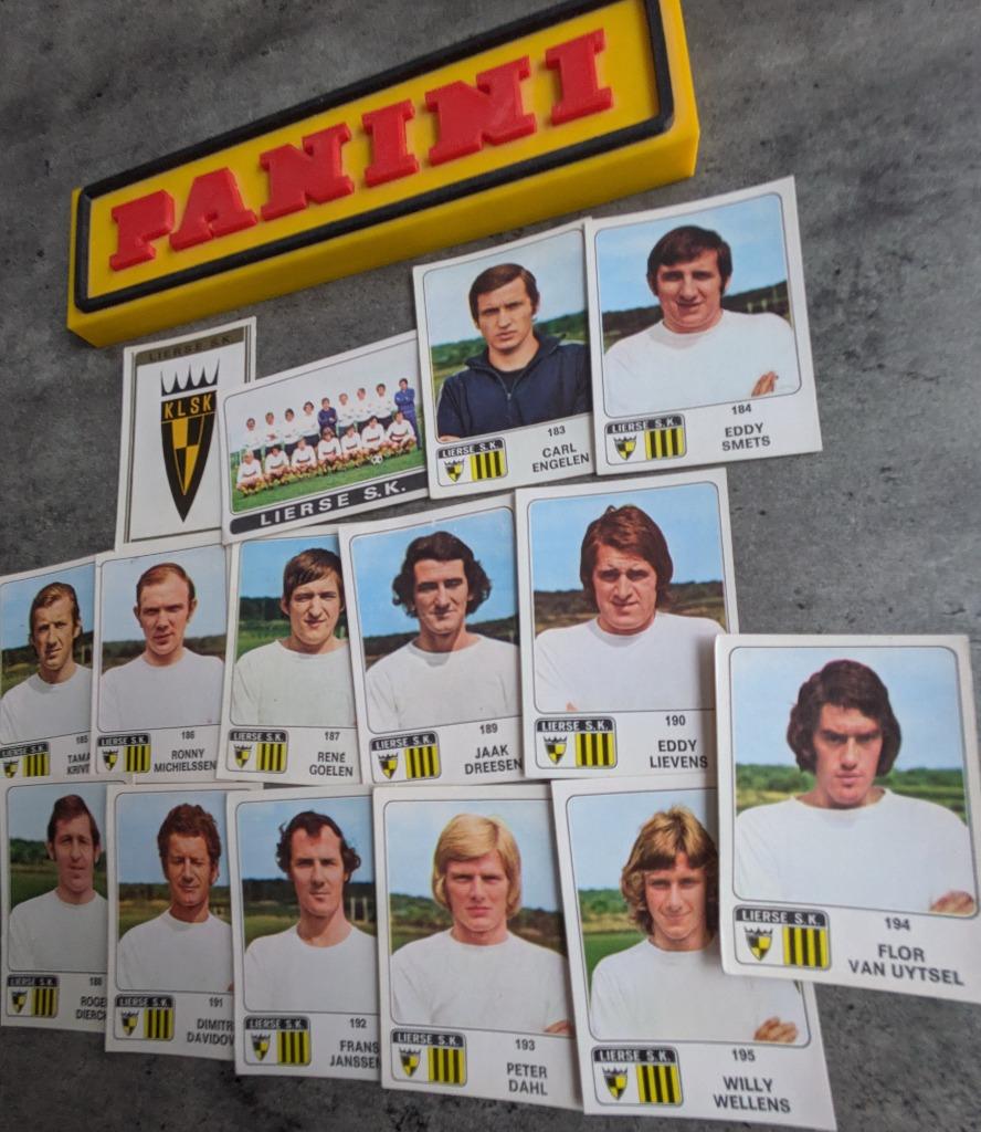 PANINI FOOTBALL 1973/74 LIERSE SK  15X STICKERS 1973 VOETBAL, Hobby en Vrije tijd, Stickers en Plaatjes, Verzenden