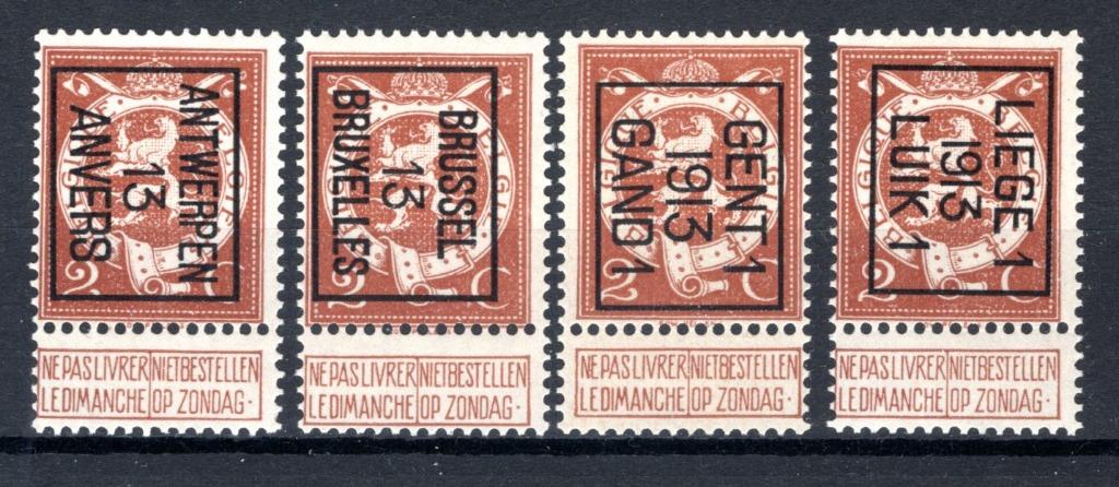 België Typografisch voorafgestempelde zegels PRE, Ophalen of Verzenden, Postfris, Postfris