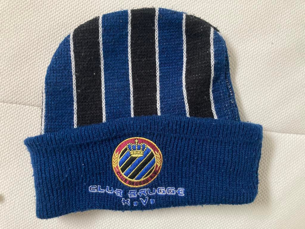 Club Brugge - retro muts en gratis vlagje*, Ophalen, Zo goed als nieuw, Pet of Muts