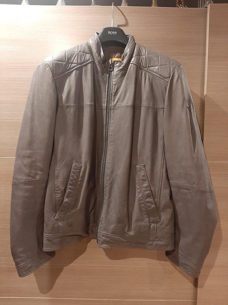 Veste Cuire Boss, Vêtements | Hommes, Vestes | Hiver, Gris, Comme neuf, Enlèvement, Hugo Boss