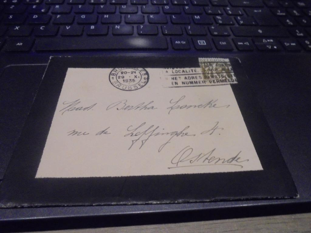 rouwkaart enveloppe, Ophalen of Verzenden, Envelop
