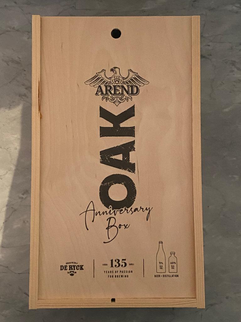 Arend Oak Anniversary Box' - Limited Edition, Verzamelen, Biermerken, Nieuw, Overige typen, Overige merken, Ophalen