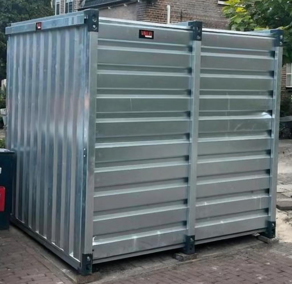 Demontabele container., Ophalen