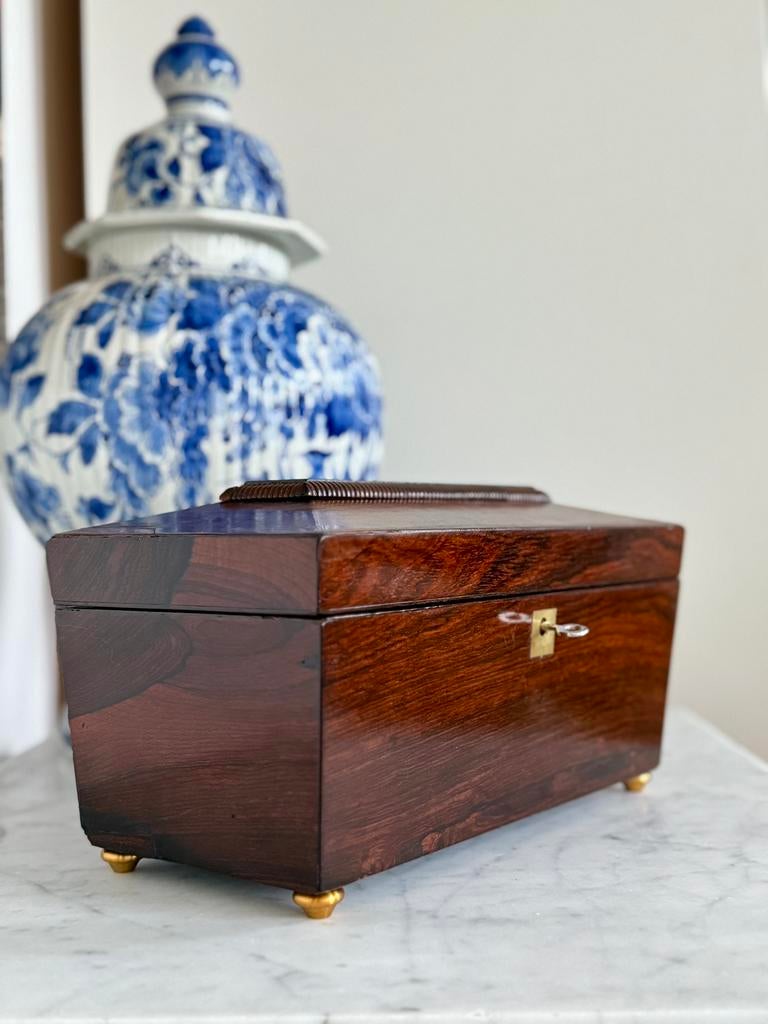 Victoriaanse tea caddy - periode 1840, Huis en Inrichting, Ophalen, Zo goed als nieuw
