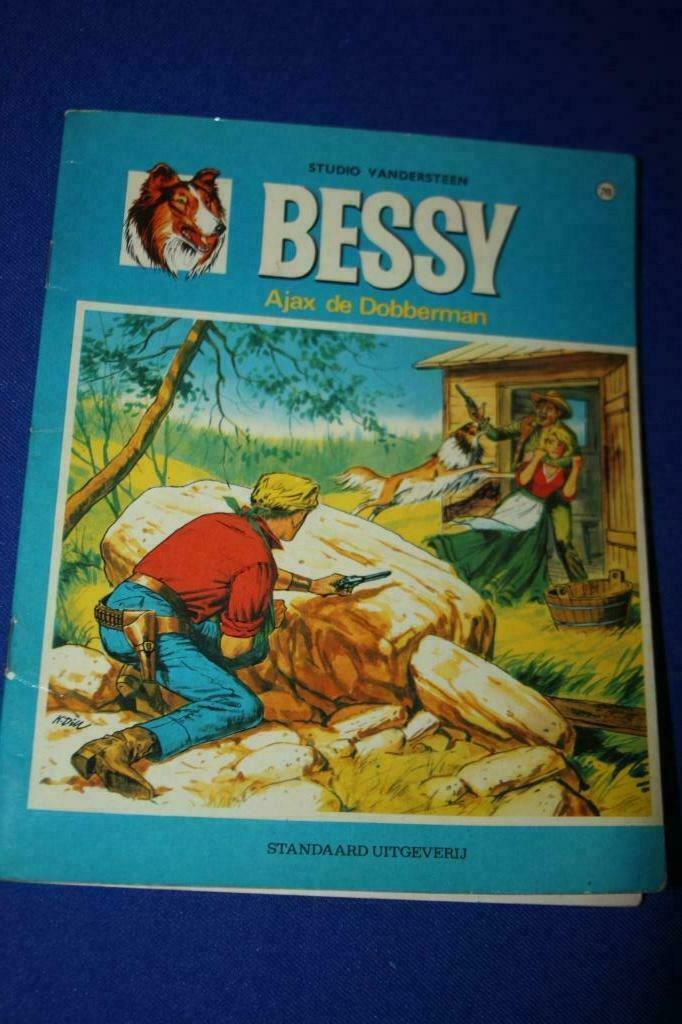 Bessy nr 76 Ajax de Dobberman (1e druk 1969), Boeken, Gelezen, Willy Vandersteen, Eén stripboek, Ophalen of Verzenden