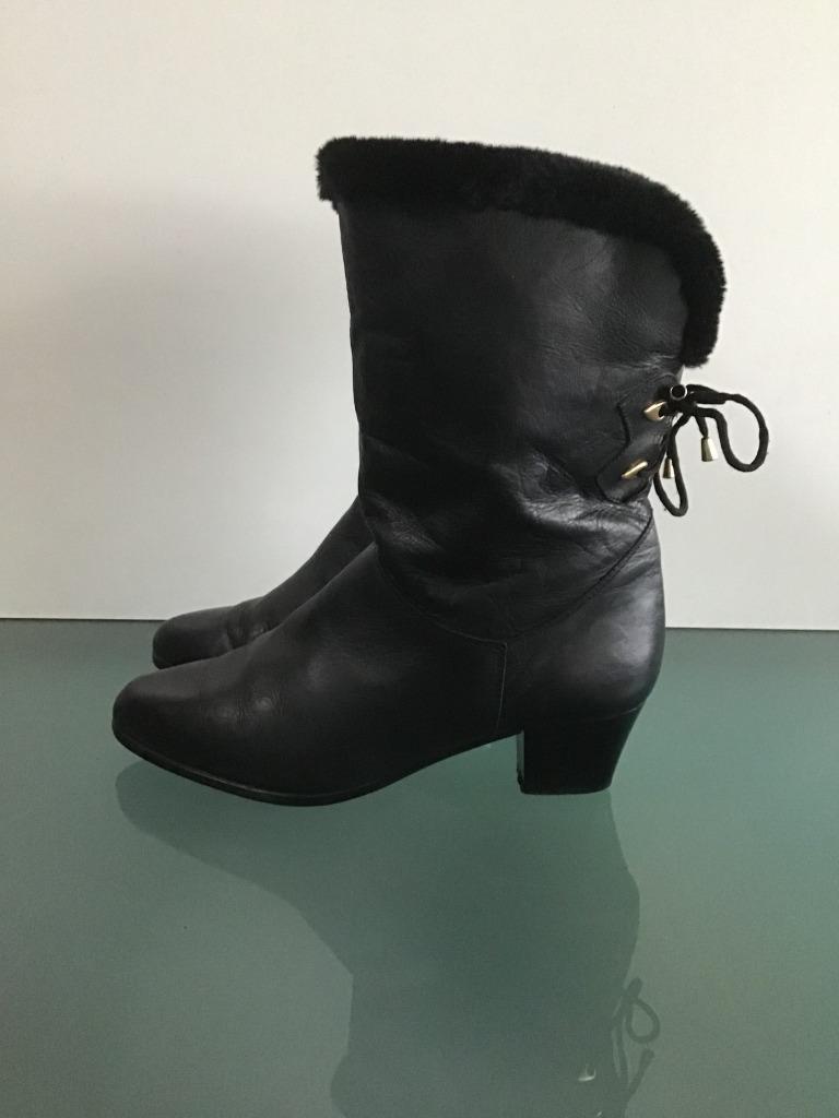 Gratis Verzenden | Mooie zwarte vintage laarzen 41, Kleding | Dames, Schoenen, Zo goed als nieuw, Hoge laarzen, Zwart, Verzenden