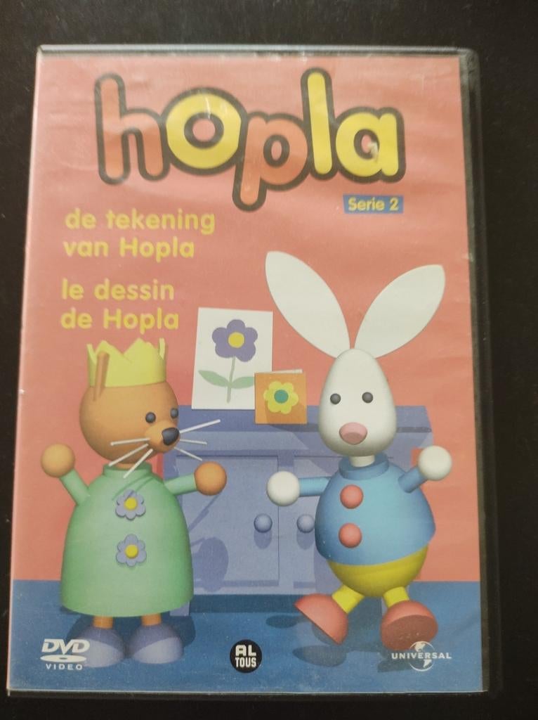 DVD de tekening van hopla, Alle leeftijden, Ophalen of Verzenden, Gebruikt, Poppen