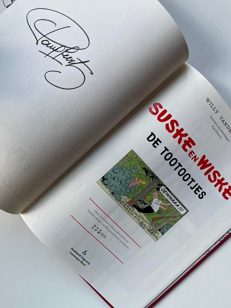 Suske en Wiske luxe de tootootjes gesigneerd op 800 ex, Enlèvement ou Envoi, Neuf