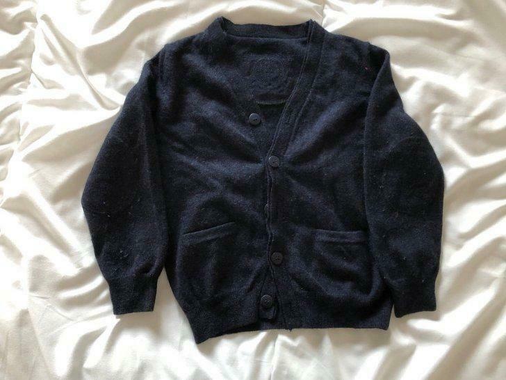 Blauwe gilet Buisonière, Verzenden, Gebruikt, Jongen, Trui of Vest