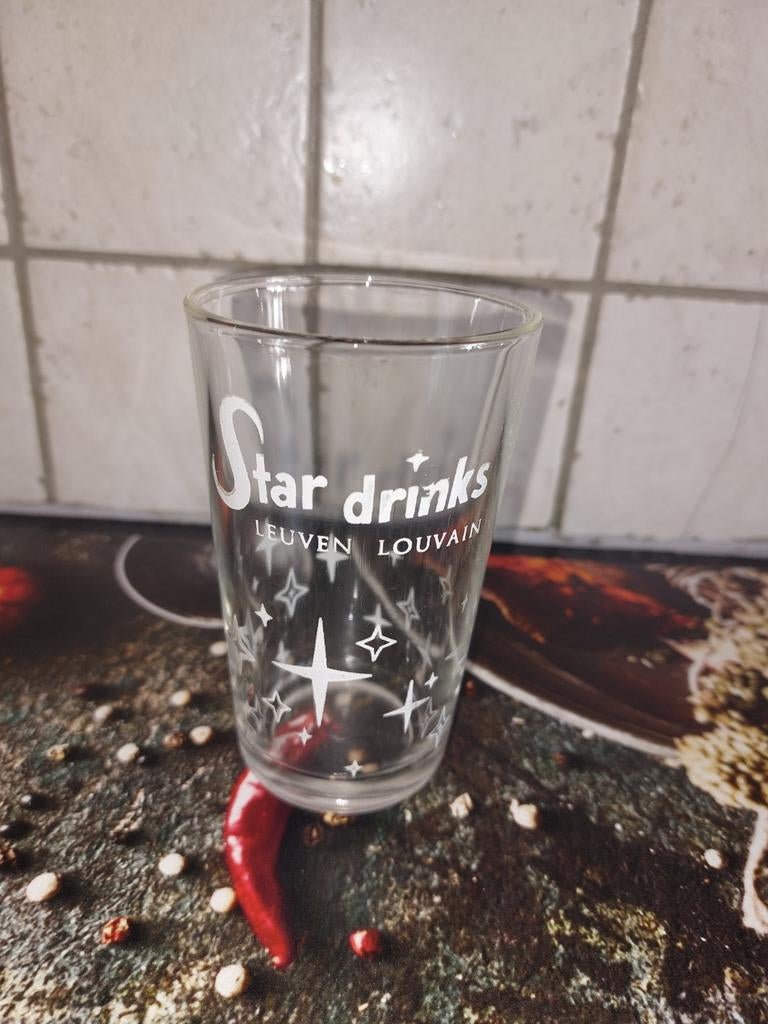 Oud limonade glas star drinks, Verzamelen, Ophalen of Verzenden, Zo goed als nieuw, Frisdrankglas