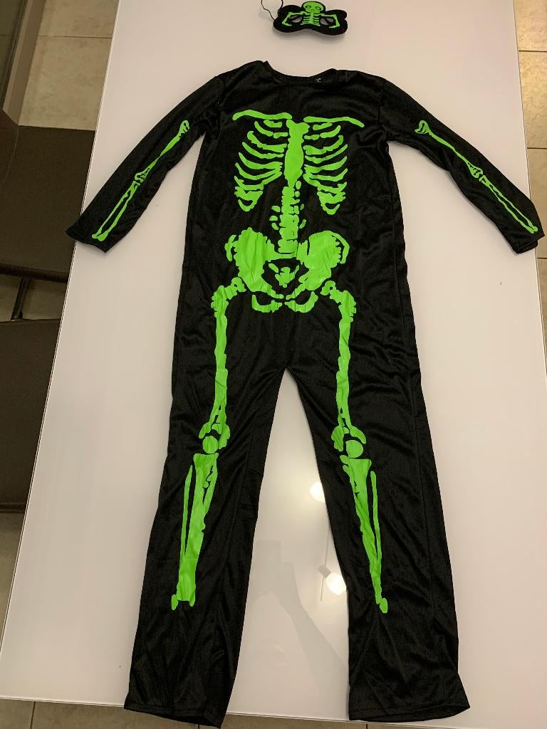 Déguisement enfant - squelette Halloween, Enlèvement, Comme neuf, Garçon ou Fille