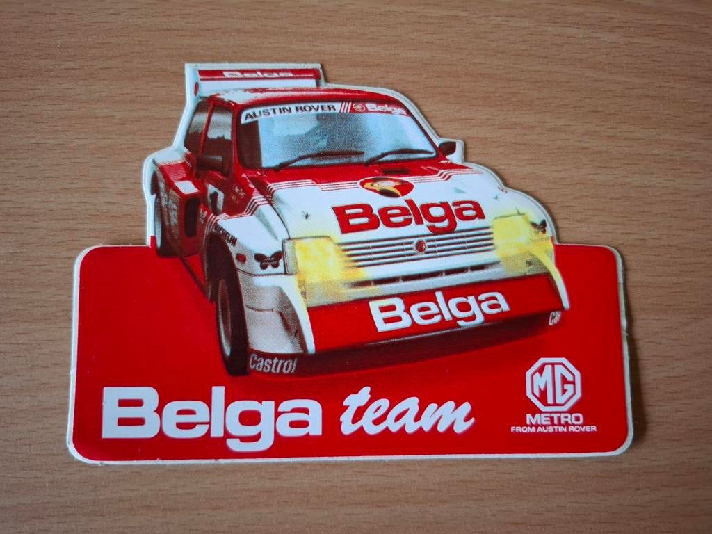 Sticker Belga MG Metro 6R4, Ophalen of Verzenden