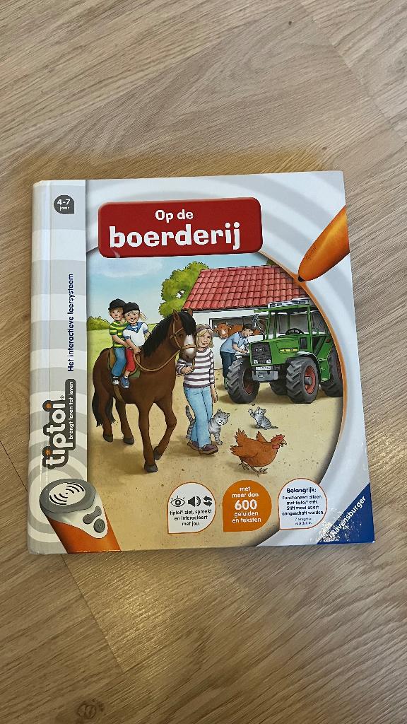 Tiptoi - De boerderij, Kinderen en Baby's, Ophalen of Verzenden, Gebruikt, Ontdekken, Met geluid