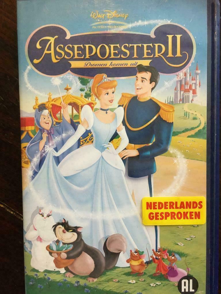 Video - Disney - Assepoester II, Cd's en Dvd's, VHS | Kinderen en Jeugd, Ophalen of Verzenden, Tekenfilm