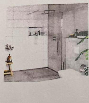 Inloopdouche sanidirect, Huis en Inrichting, Badkamer | Complete badkamers, Ophalen of Verzenden, Zo goed als nieuw