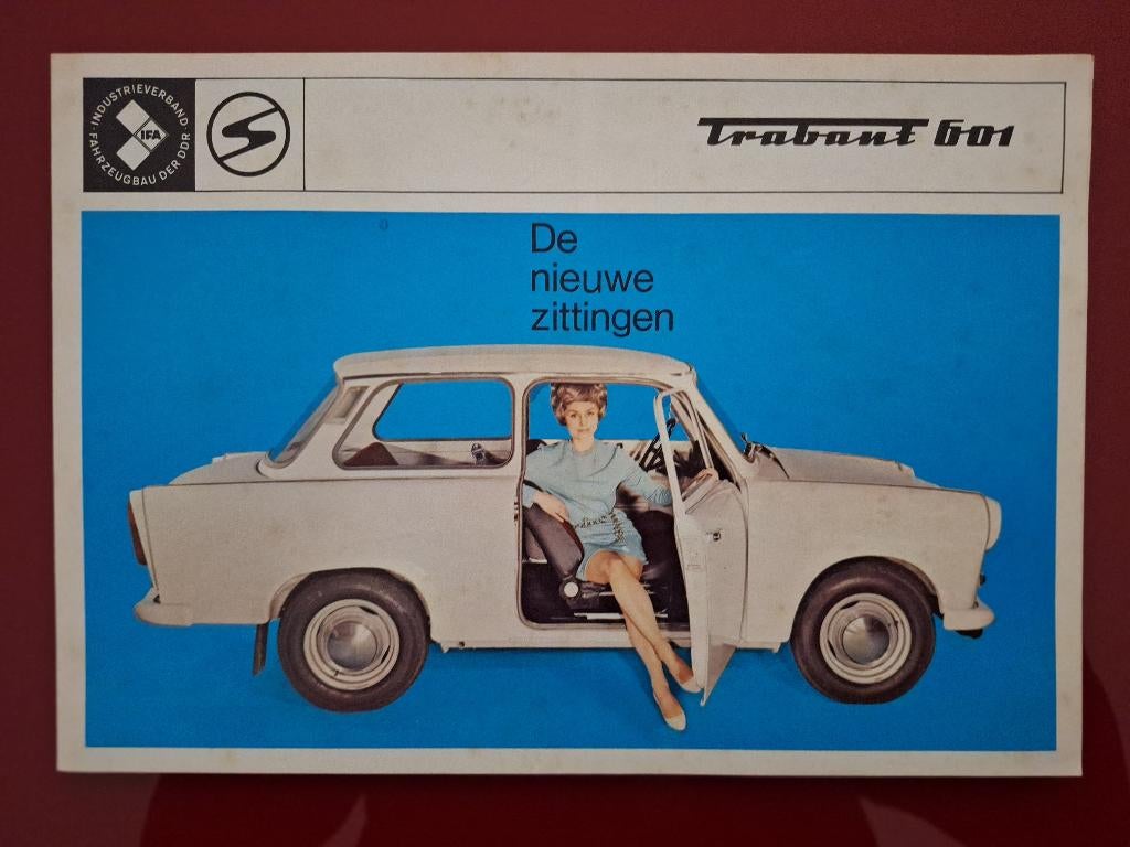 Trabant 601 brochure dépliant 4 pages, Enlèvement ou Envoi, Utilisé, Autres marques