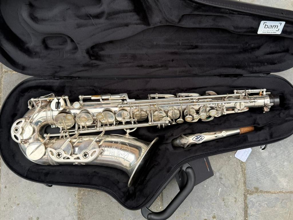 Saxophone Alto Selmer Mark VI – Argenté, silver – 5-Digit, Muziek en Instrumenten, Ophalen of Verzenden, Zo goed als nieuw, Saxofoon