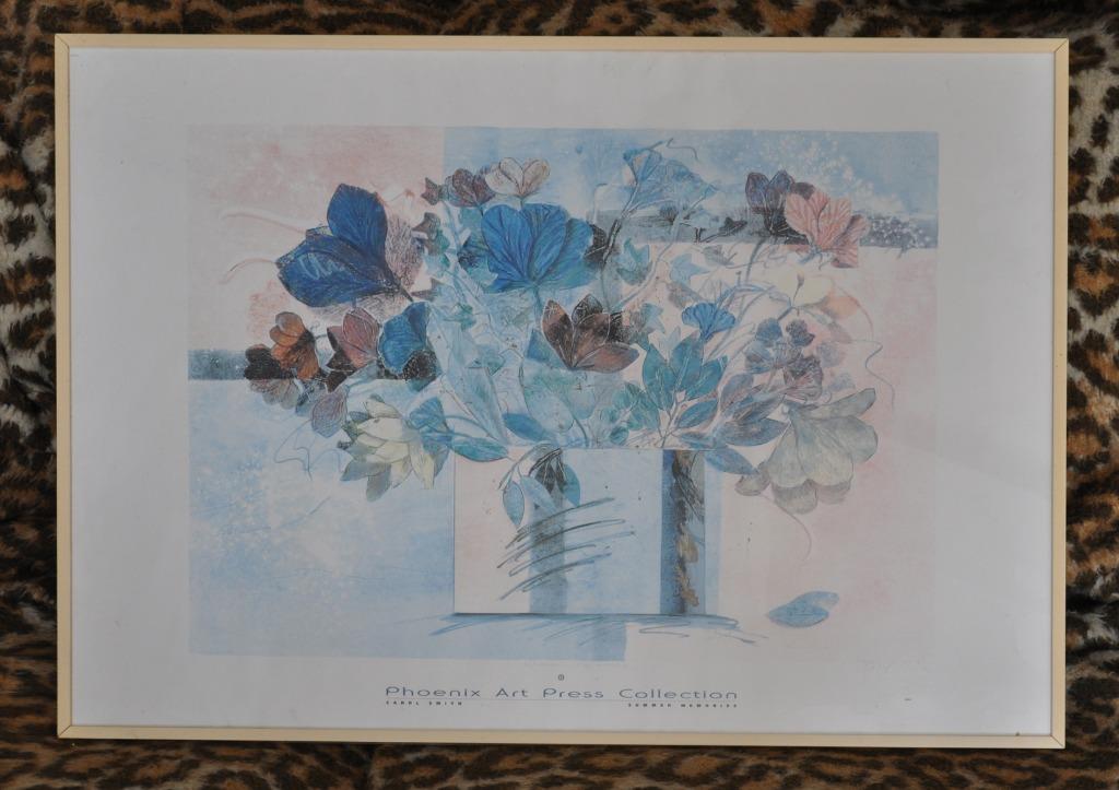 VINTAGE Kader met Reproductie - Carol Smith: Summer Memories, Vintage, Ophalen, Gebruikt, Glas