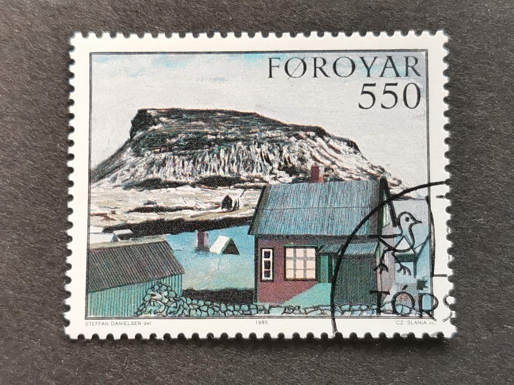 Îles Féroé/Foroyar 1985 - art - peinture, Timbres & Monnaies, Timbres | Europe | Scandinavie, Enlèvement ou Envoi, Danemark, Affranchi