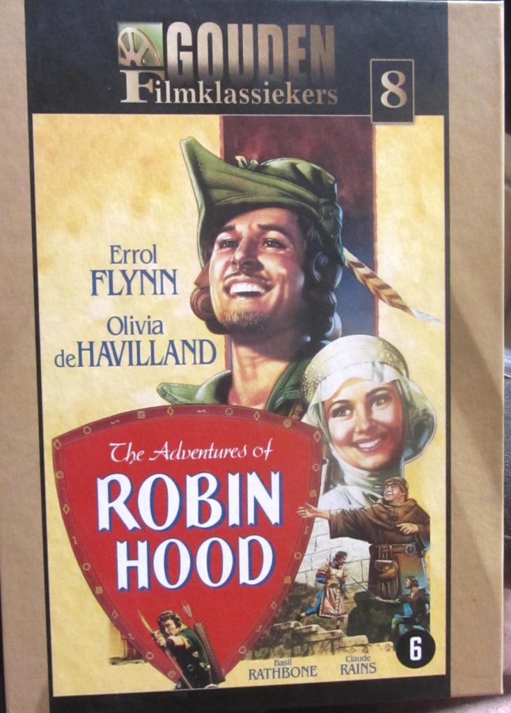 DVD ACTIE- ROBIN HOOD (ERROL FLYNN- OLIVIA DE HAVILLAND), Cd's en Dvd's, Dvd's | Actie, Zo goed als nieuw, Overige genres, Alle leeftijden