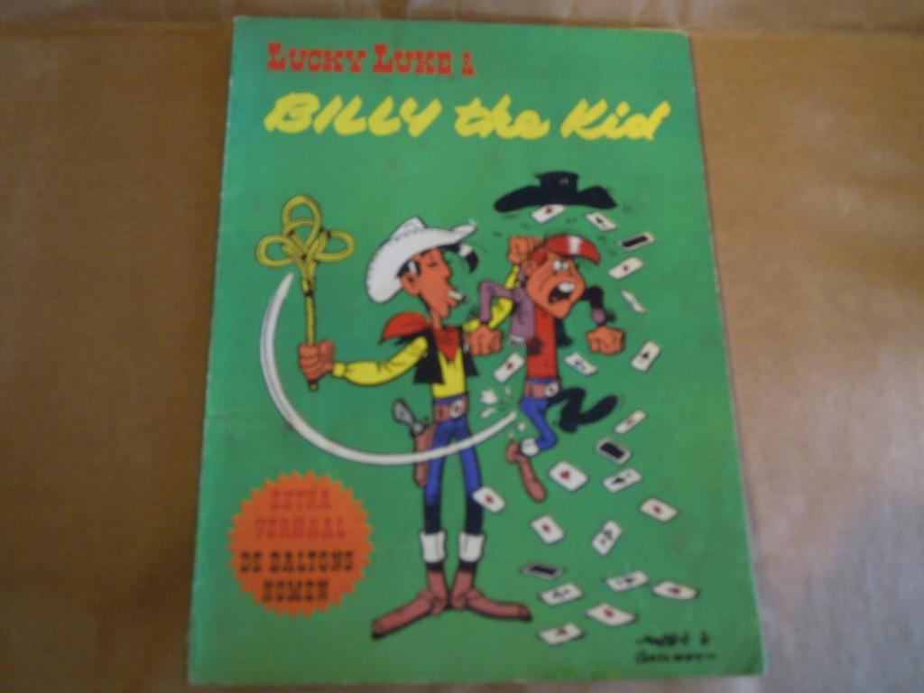 Reclame Lucky Luke : Billy the kid ( 1968 ), Gelezen, Eén stripboek, Ophalen of Verzenden, Morris
