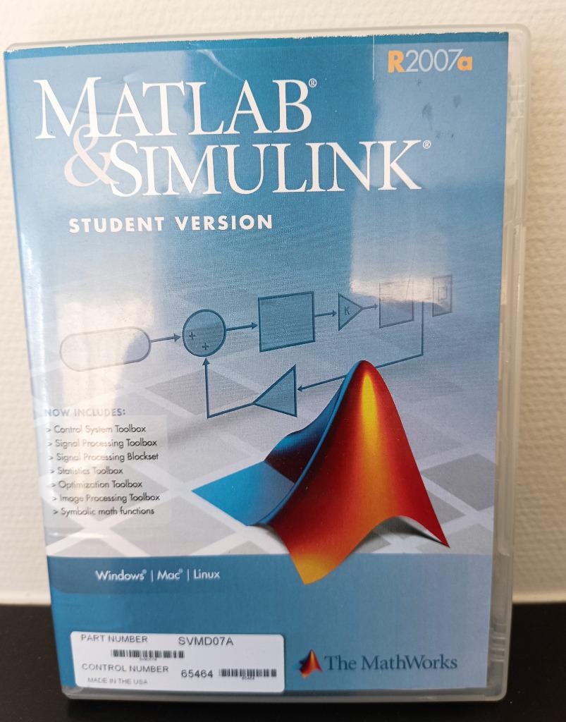 Matlab & Simulink (student version) R2007A - DVD March 2007, Ophalen, Zo goed als nieuw, Overige programma's, MacOS