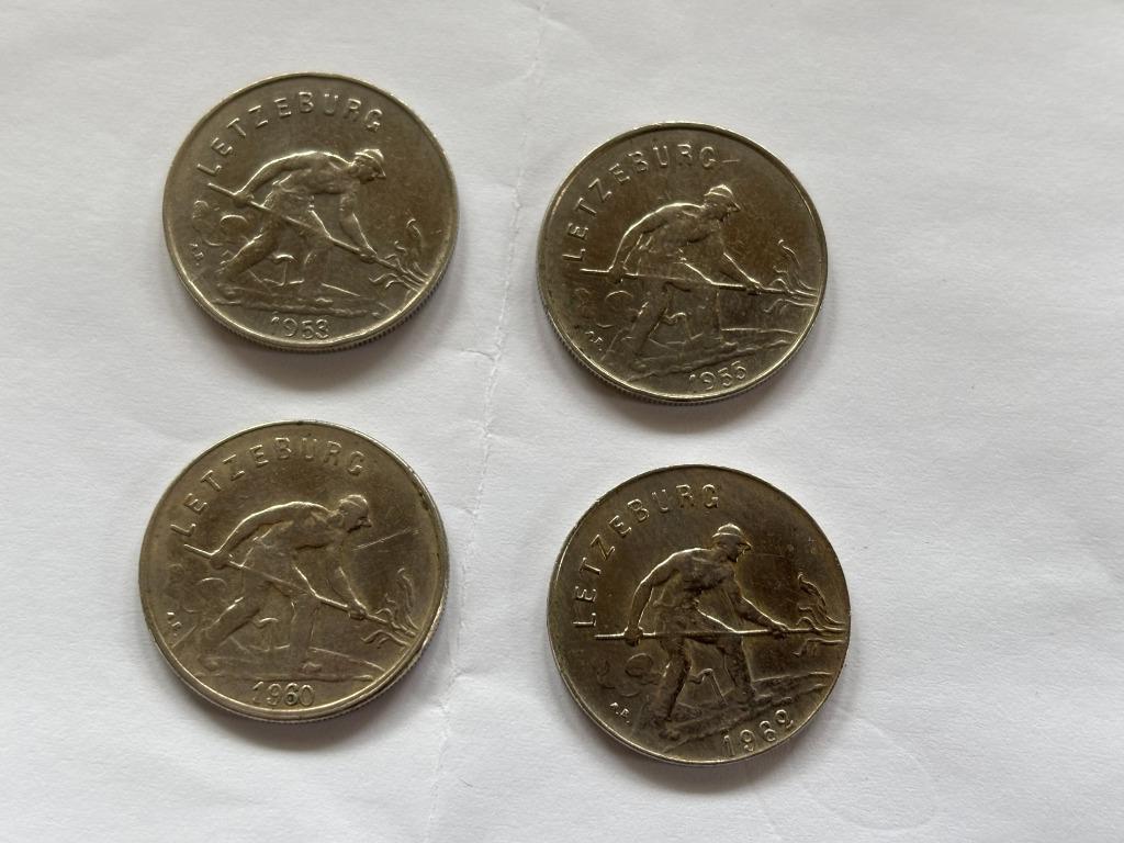 4 pièces (1 franc luxembourgeois), Enlèvement ou Envoi