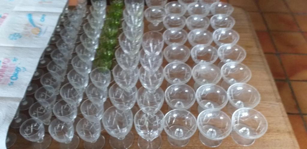 Serviced à verres en cristal, Enlèvement, Comme neuf, Verre, Verre ou Verres