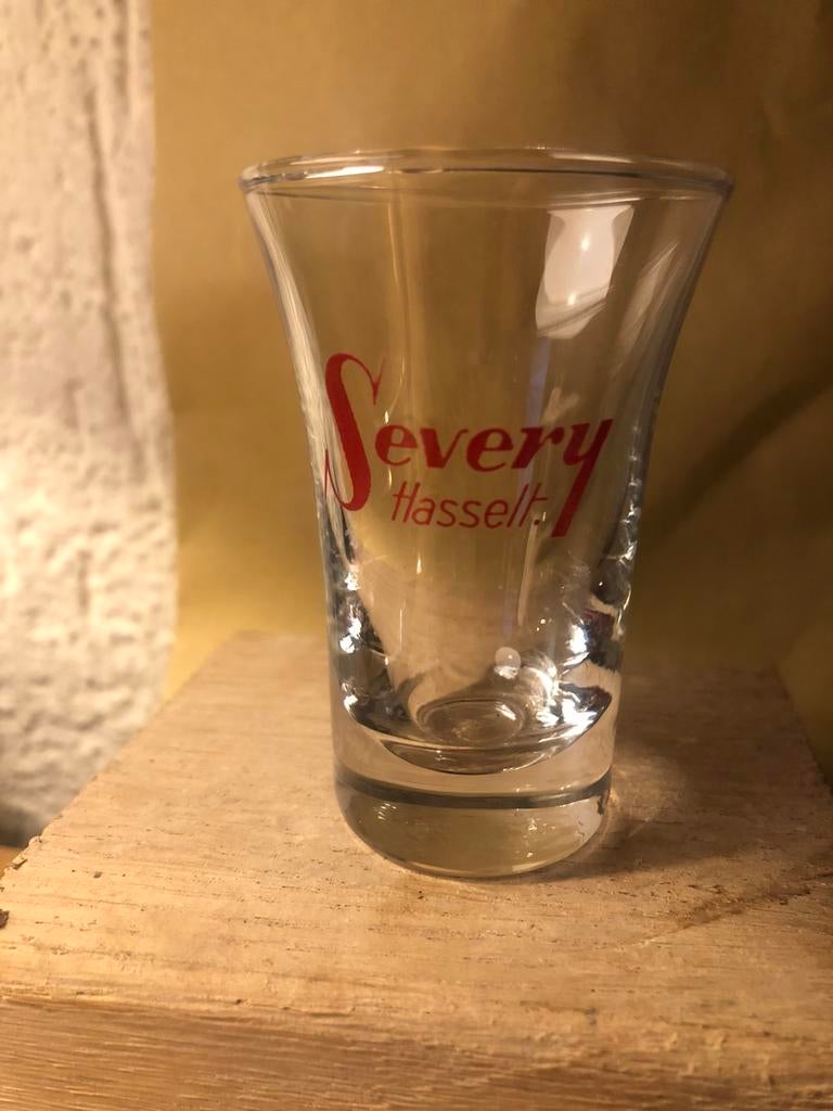 SEVERY fryns bruggeman HASSELT jenever glas, Envoi, Utilisé, Autres types