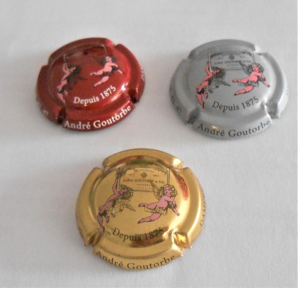3 capsules champagne - André Goutorbe, Ophalen of Verzenden, Gebruikt