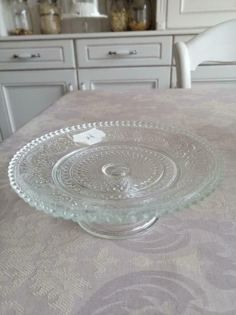 Taart plateau in glas., Ophalen of Verzenden, Nieuw