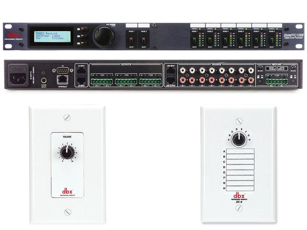 DBX ZonePro 1216 + 4 ZC1 et ZC9, Enlèvement ou Envoi, Utilisé