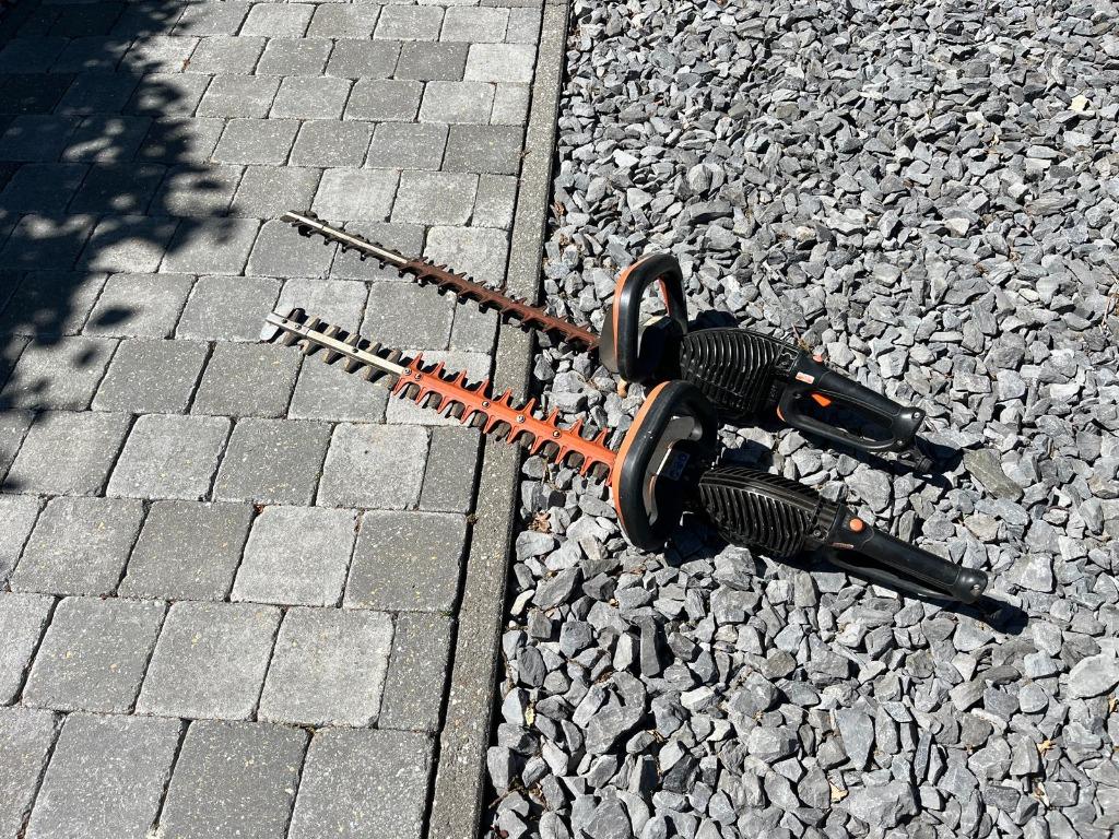 2 Bahco heggenscharen ZONDER accupack, Enlèvement, Utilisé, Électrique, Bahco