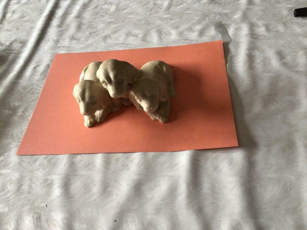 Beeld 3 honden, Ophalen of Verzenden, Gebruikt