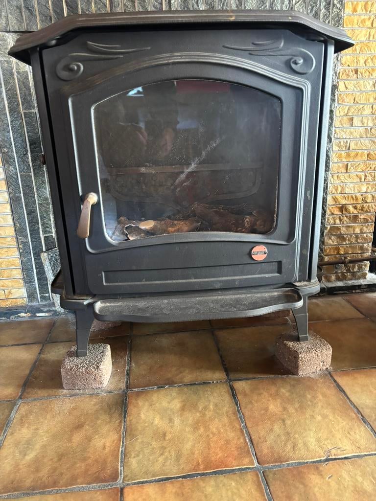 Gaskachel Efel Symphony 10kw, Huis en Inrichting, Kachels, Gebruikt, Gas, Ophalen of Verzenden, Vrijstaand